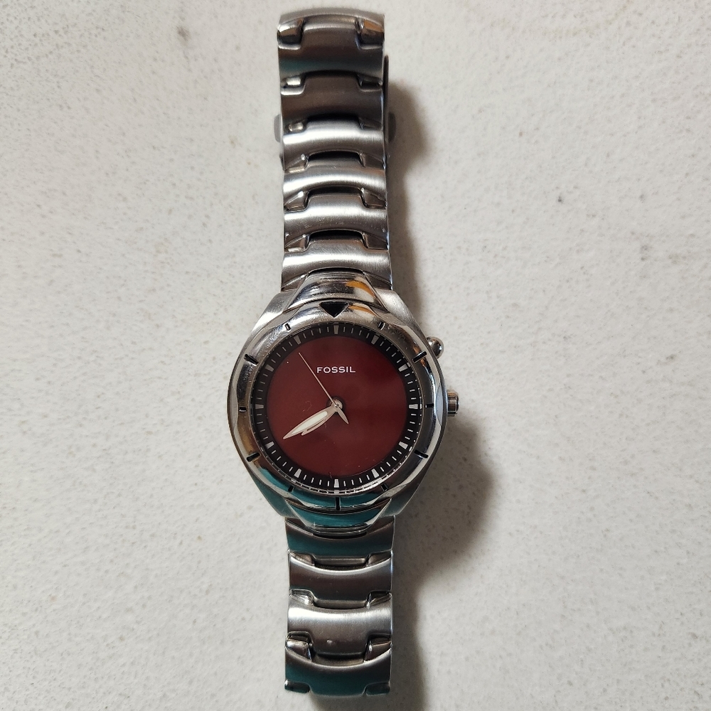 Fossil blue am-3536 stainless steel watch